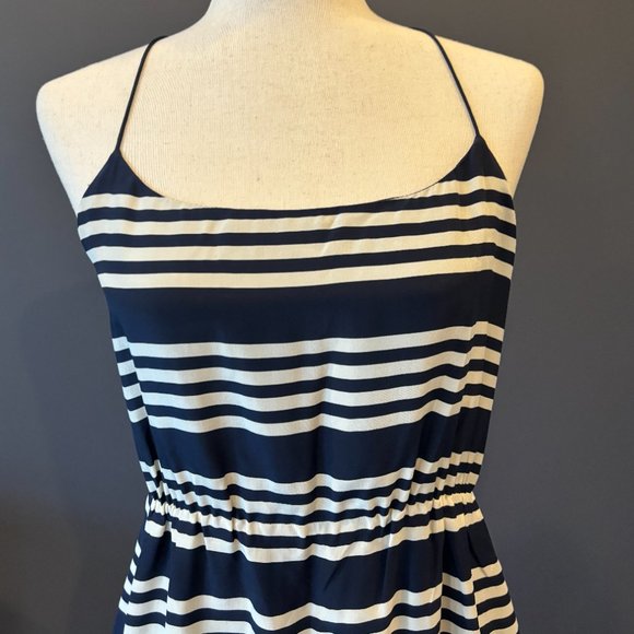 J.Crew Silk Striped Slip Dress - Picture 3 of 10